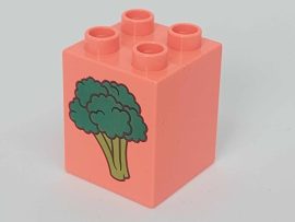  Lego Duplo képeskocka - brokkoli, körte