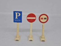   Lego Jelzőtábla, közlekedési tábla csomag (sárgult, karcos)