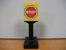 Lego Duplo képeskocka + talp (stop) (karcos)