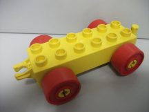   Lego Duplo utánfutó alap kapcsos sárga-piros (kerekei kopottak,karcos)