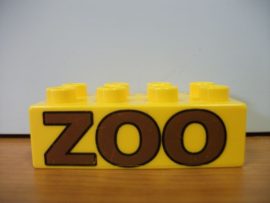 Lego Duplo képeskocka - zoo (karcos)