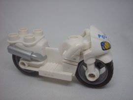 Lego Duplo rendőrkerékpár, motor (karcos,kopott)