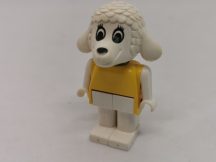 Lego Fabuland állatfigura - bárány (sárgult a feje)