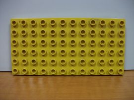 Lego Duplo Alaplap 6*12 (mustársárga) (oldalán törés)