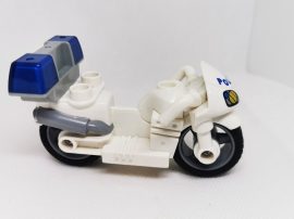 Lego Duplo rendőrkerékpár, motor szirénával (kicsit festékkopott)