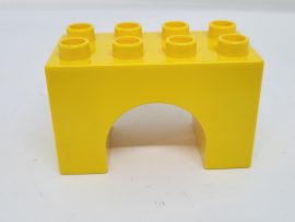 Lego Duplo íves elem (citromsárga)