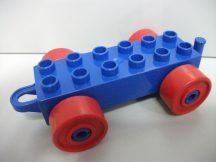 Lego Duplo Utánfutó alap akasztós kék-piros (sárgult)
