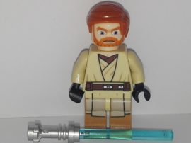 Lego figura Star Wars - Obi-Wan Kenobi (sw449) (feje kicsit rágott)