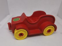 Lego Duplo autó (piros) (eleje picit karcos)
