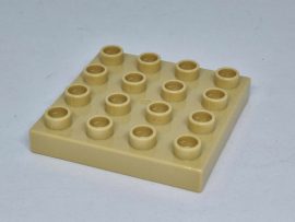 Lego Duplo 4*4 lapos elem (bézs)