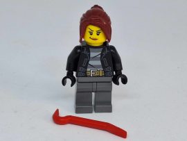 Lego City Figura - bandita, betörő, rab, bűnöző nő (cty0781)