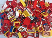   0,500 kg ömlesztett Lego ablak, ajtó, kerítés elem csomag (204)