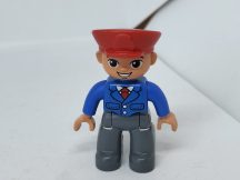   Lego Duplo ember - fiú (kerek szemű) sofőr, mozdonyvezető