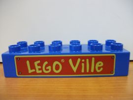 Lego Duplo képeskocka  2*6 - lego ville 